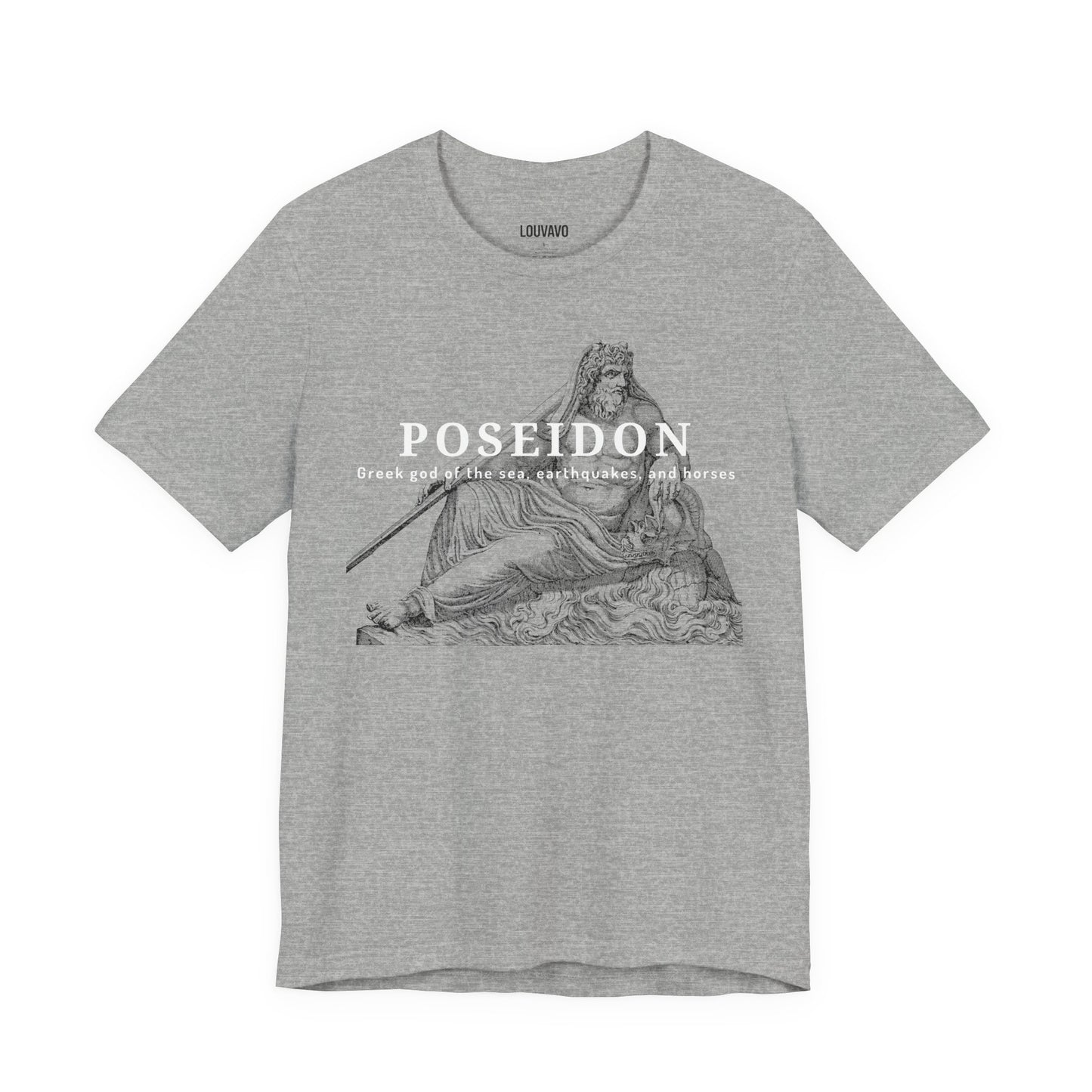 Poseidon T-Shirt, Greek God of the Sea Graphic Tee, Mythology Inspired Shirt, Art Lover Gift