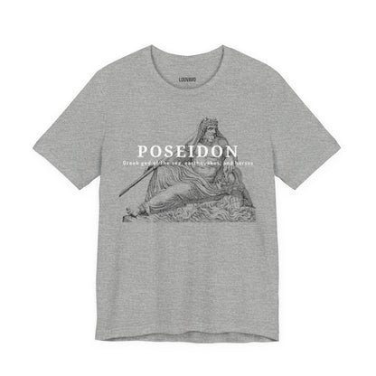 Poseidon T-Shirt, Greek God of the Sea Graphic Tee, Mythology Inspired Shirt, Art Lover Gift