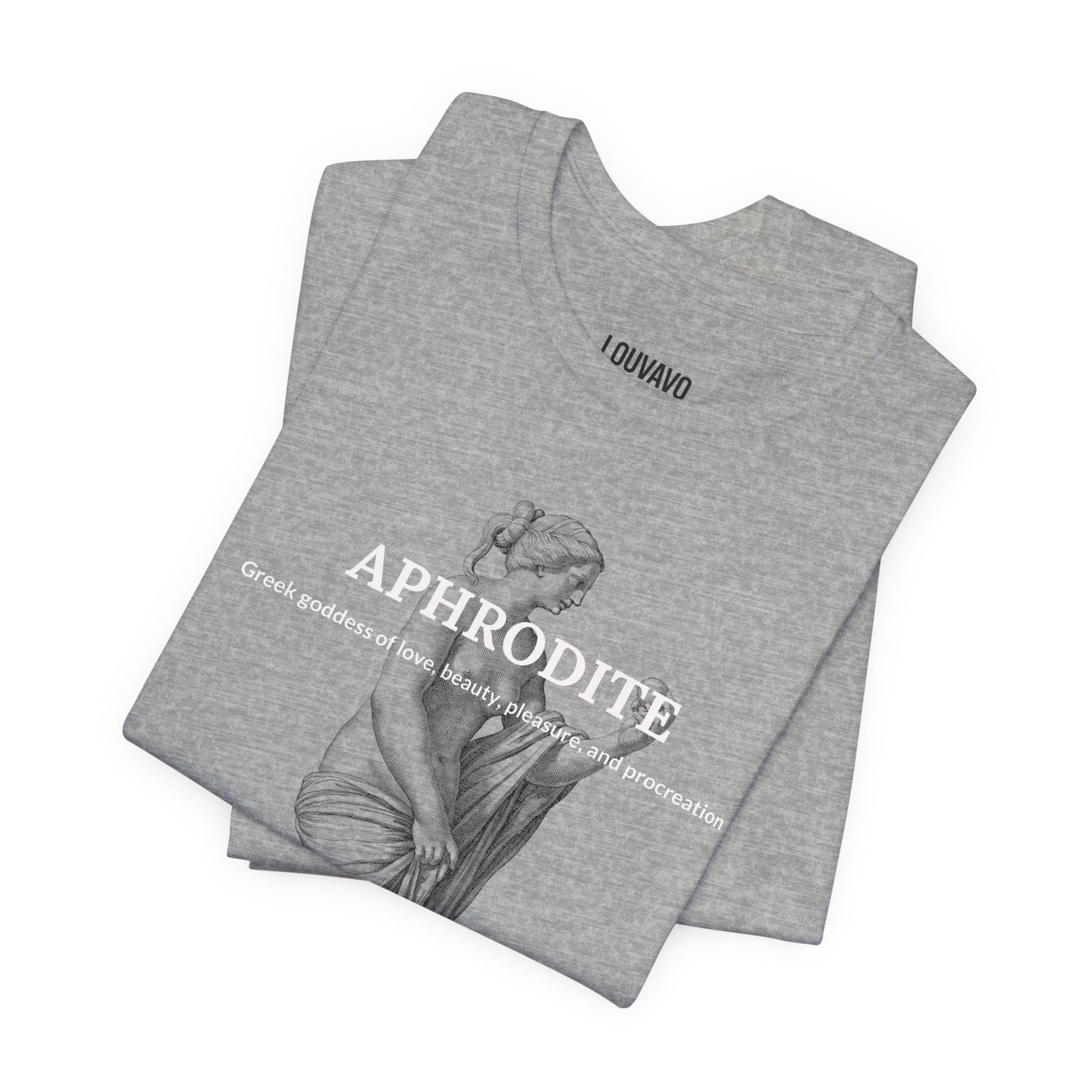 Aphrodite Inspired Unisex T-Shirt, Greek Mythology Graphic Tee, Minimalist Streetwear, Art Lover Gift
