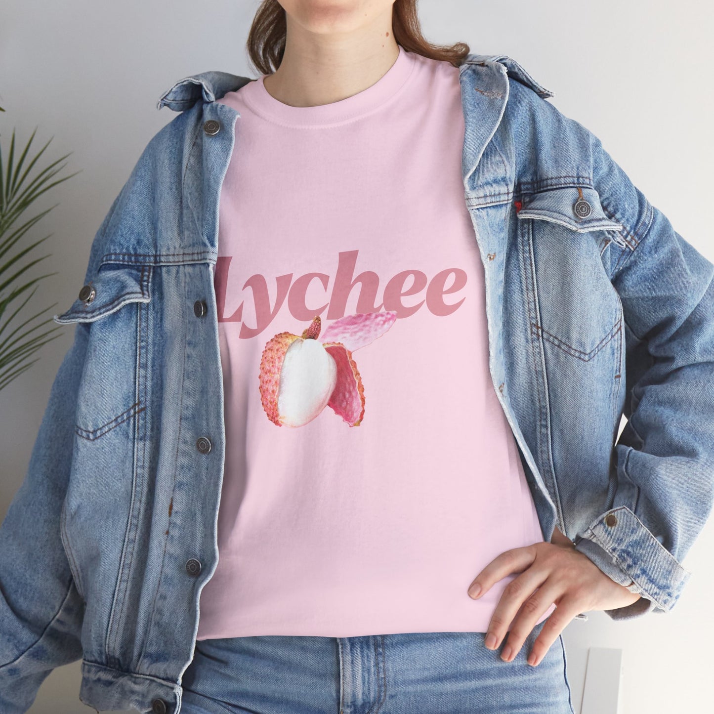 Lychee Graphic T-Shirt – Minimalist Fruit Aesthetic Tee, Casual Unisex Top