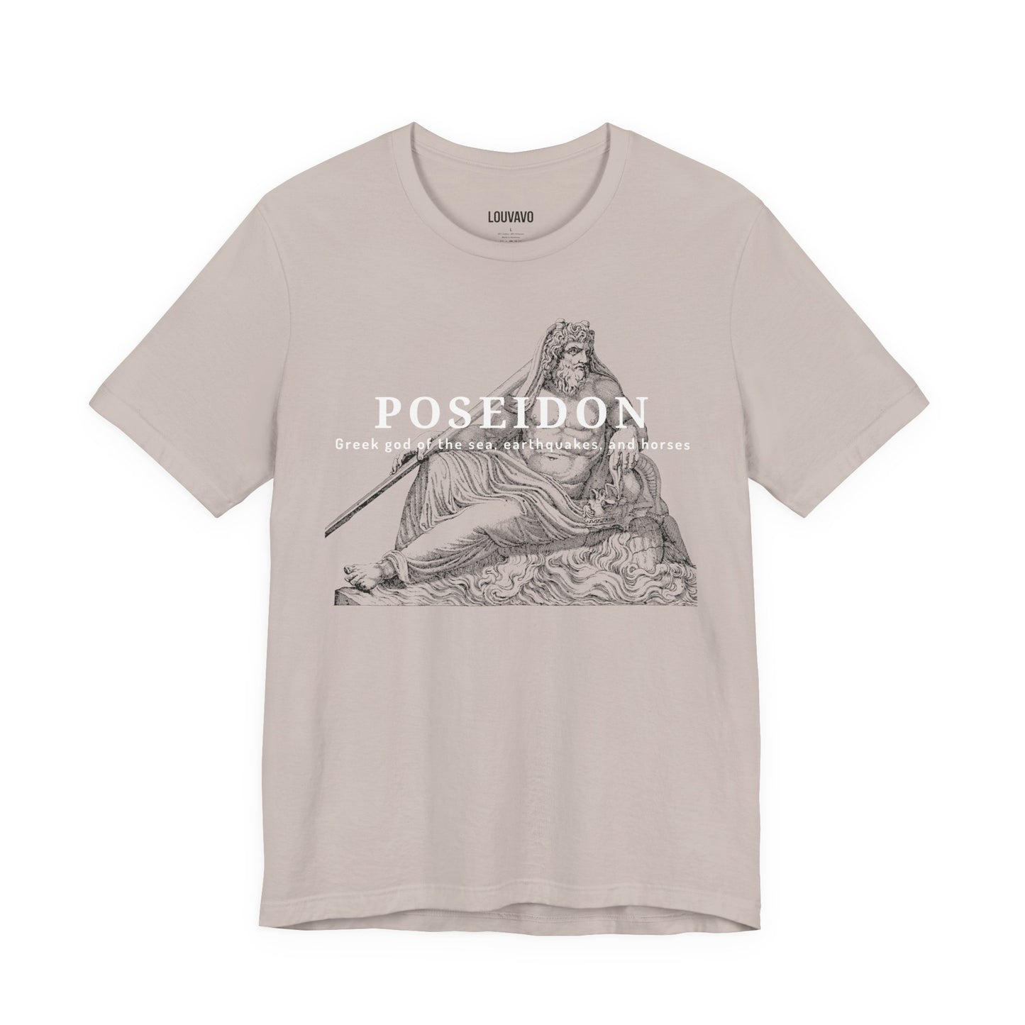 Poseidon T-Shirt, Greek God of the Sea Graphic Tee, Mythology Inspired Shirt, Art Lover Gift