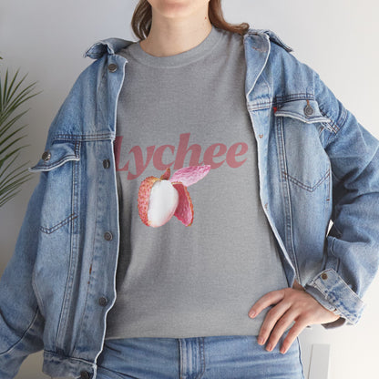 Lychee Graphic T-Shirt – Minimalist Fruit Aesthetic Tee, Casual Unisex Top