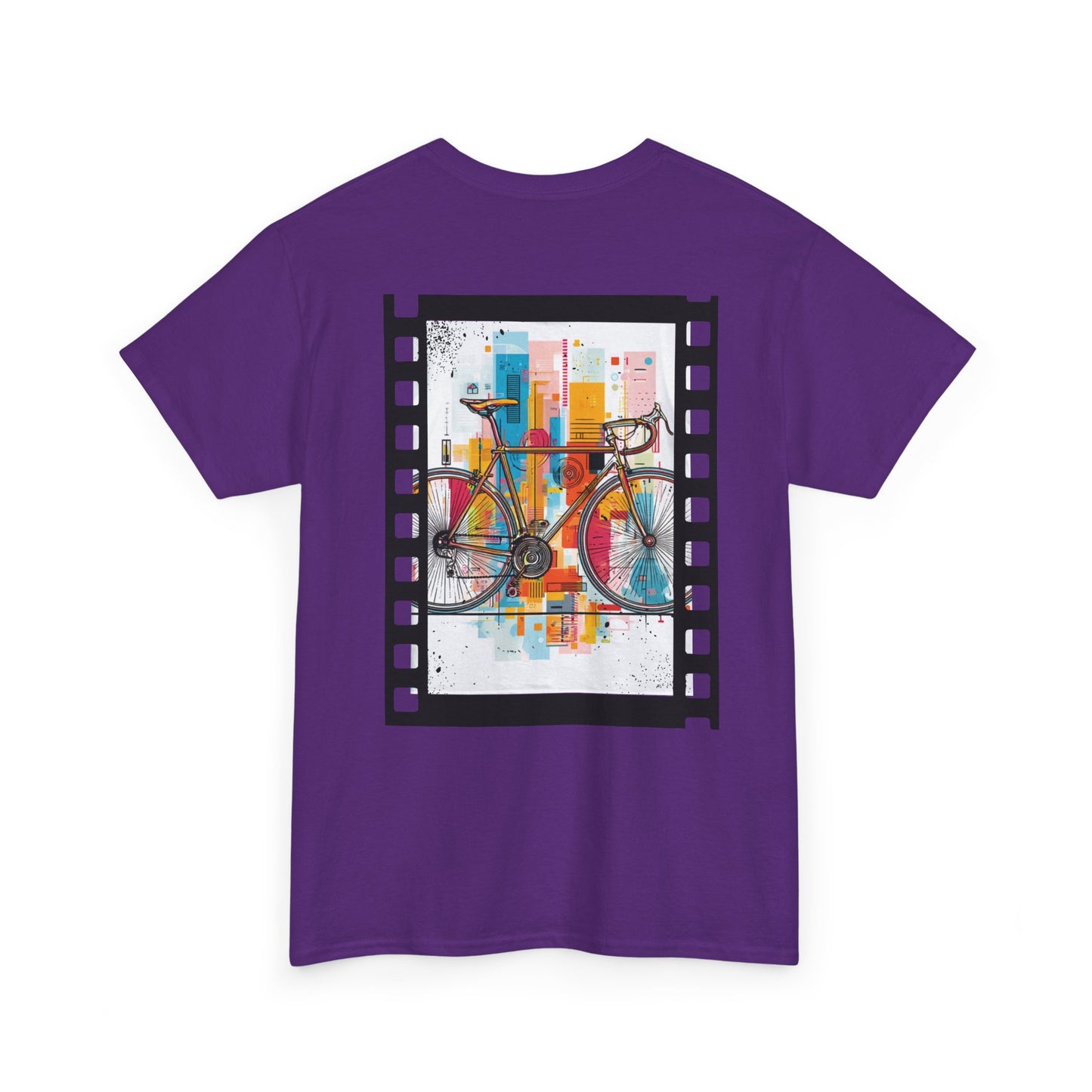 LOUVAVO Bicycle Tee – Urban Streetwear Graphic T-Shirt “Keep Moving” | Retro Bike Art Print | Unisex Casual Top