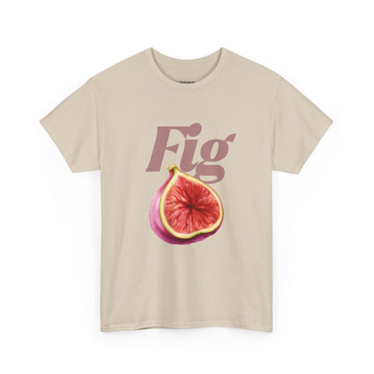 Fig Graphic Tee, Unisex Cotton Shirt, Casual Summer Wear, Gift for Fruit Lovers, Trendy Fashion Top