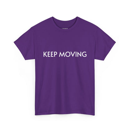 LOUVAVO Bicycle Tee – Urban Streetwear Graphic T-Shirt “Keep Moving” | Retro Bike Art Print | Unisex Casual Top
