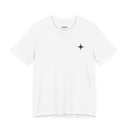 Galaxy Graphic Tee - Cosmic Art T Shirt White Unisex Casual Top Space Inspired Streetwear