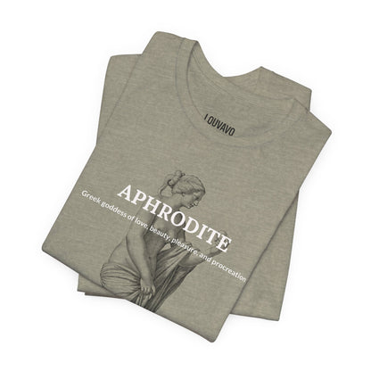 Aphrodite Inspired Unisex T-Shirt, Greek Mythology Graphic Tee, Minimalist Streetwear, Art Lover Gift
