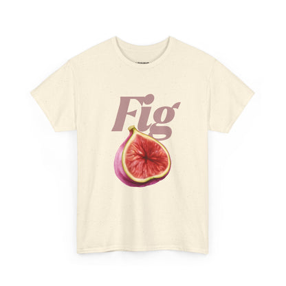 Fig Graphic Tee, Unisex Cotton Shirt, Casual Summer Wear, Gift for Fruit Lovers, Trendy Fashion Top