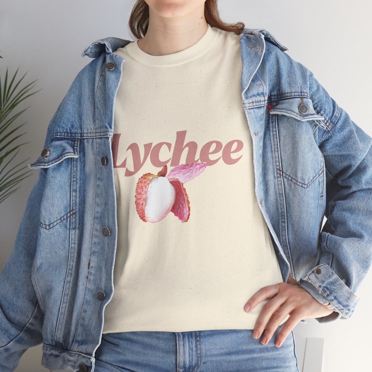 Lychee Graphic T-Shirt – Minimalist Fruit Aesthetic Tee, Casual Unisex Top
