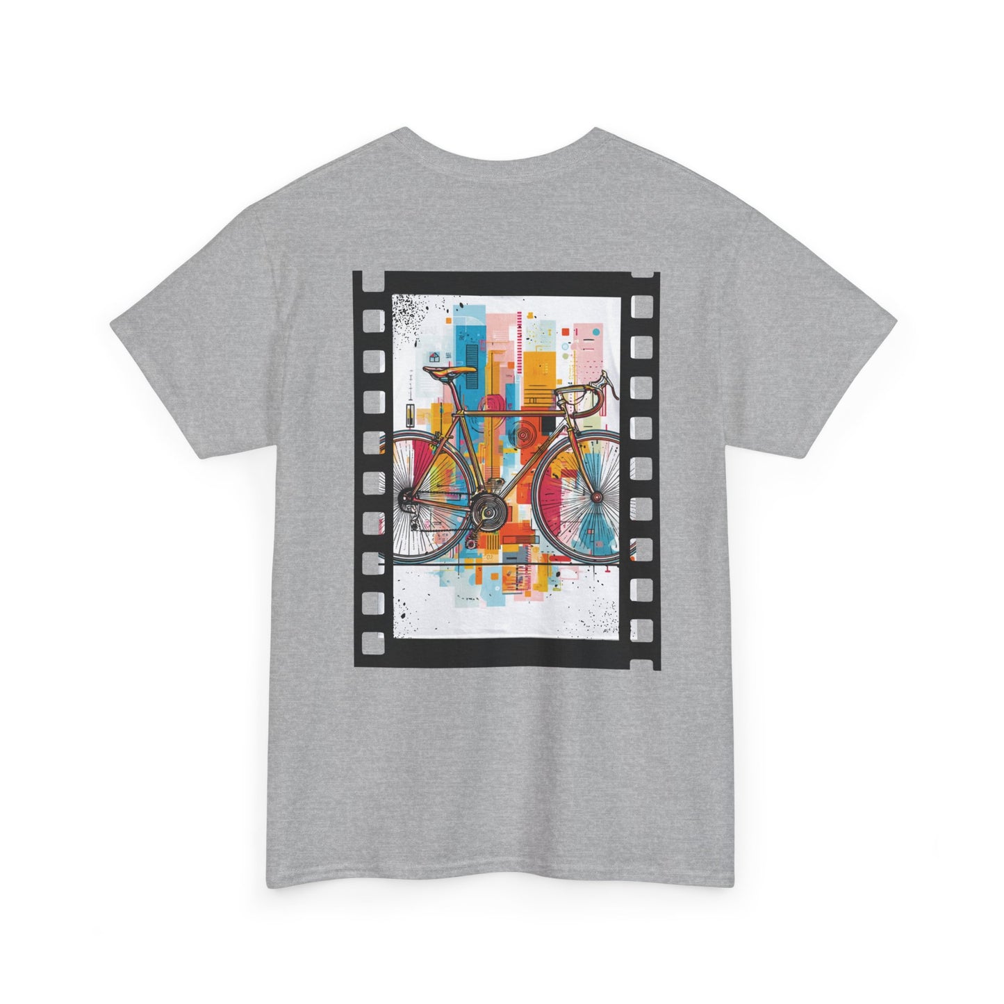 LOUVAVO Bicycle Tee – Urban Streetwear Graphic T-Shirt “Keep Moving” | Retro Bike Art Print | Unisex Casual Top
