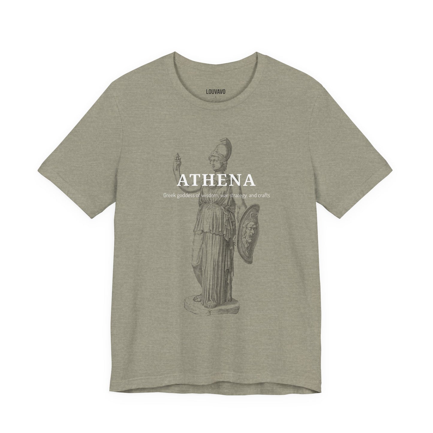 Athena T-Shirt, Greek Goddess of Wisdom Graphic Tee, Mythology Inspired Shirt, Art Lover Gift