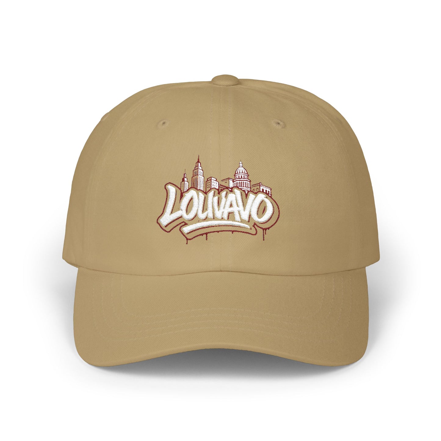 LOUVAVO Urban Skyline Embroidered Cap – Streetwear Dad Hat, Cityscape Hip Hop Style