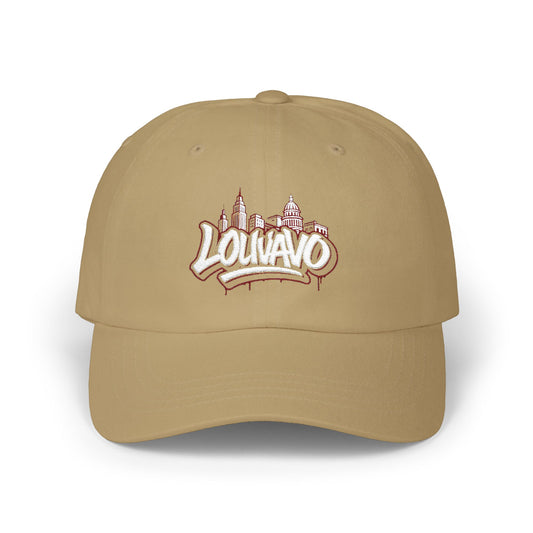 LOUVAVO Urban Skyline Embroidered Cap – Streetwear Dad Hat, Cityscape Hip Hop Style