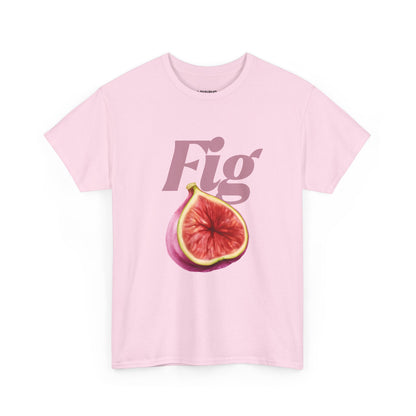 Fig Graphic Tee, Unisex Cotton Shirt, Casual Summer Wear, Gift for Fruit Lovers, Trendy Fashion Top