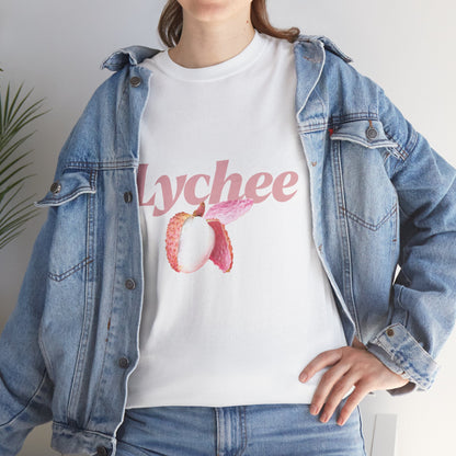 Lychee Graphic T-Shirt – Minimalist Fruit Aesthetic Tee, Casual Unisex Top