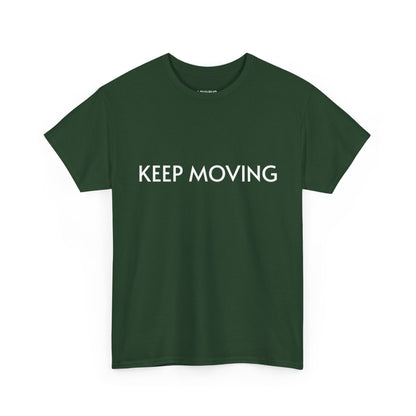 LOUVAVO Bicycle Tee – Urban Streetwear Graphic T-Shirt “Keep Moving” | Retro Bike Art Print | Unisex Casual Top