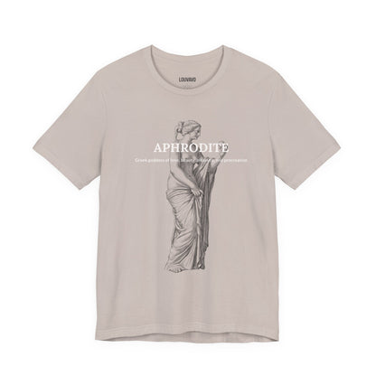 Aphrodite Inspired Unisex T-Shirt, Greek Mythology Graphic Tee, Minimalist Streetwear, Art Lover Gift