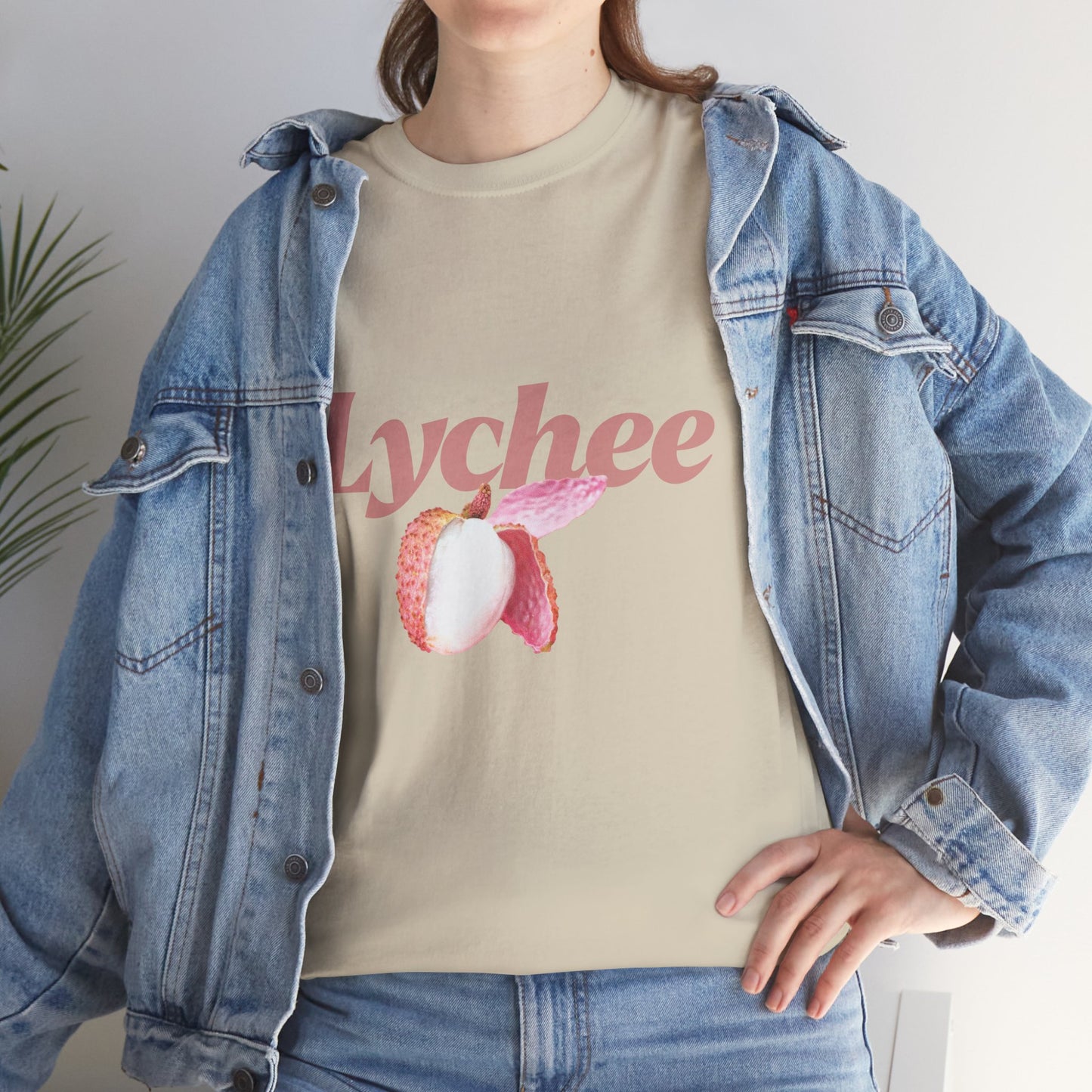 Lychee Graphic T-Shirt – Minimalist Fruit Aesthetic Tee, Casual Unisex Top
