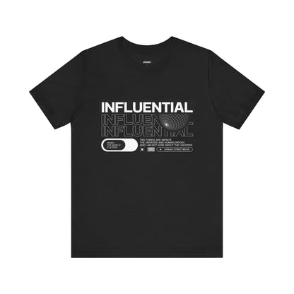 Influential Unisex Jersey Tee - Bold Statement Shirt for Trendsetters, Casual Wear, Gift for Friends, Cool Graphic Top