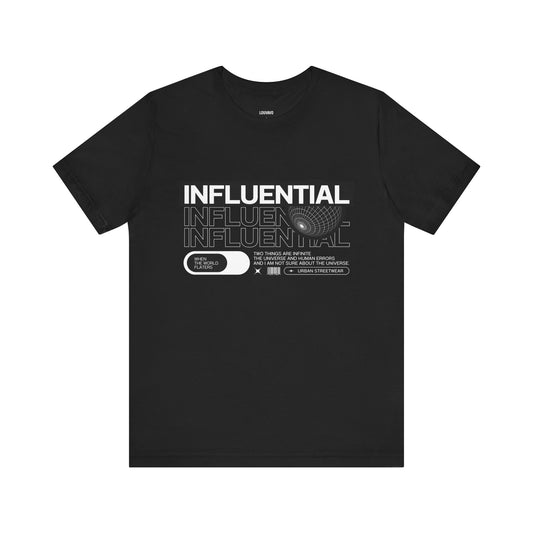 Influential Unisex Jersey Tee - Bold Statement Shirt for Trendsetters, Casual Wear, Gift for Friends, Cool Graphic Top