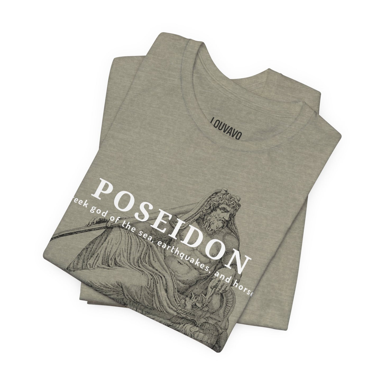 Poseidon T-Shirt, Greek God of the Sea Graphic Tee, Mythology Inspired Shirt, Art Lover Gift